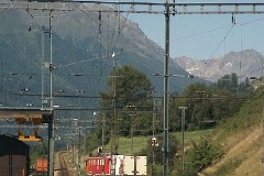 RhB (Rhätische Bahn), Scuol 18. July 2003